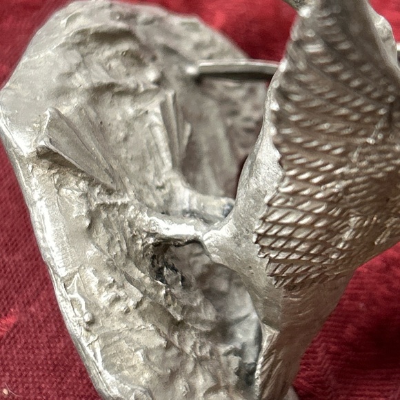 Rawcliffe P. Davis pewter Geese Duck Sculpture vintage signed 1978 - Picture 8 of 9